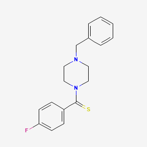 molecular formula C18H19FN2S B5779856 1-benzyl-4-[(4-fluorophenyl)carbonothioyl]piperazine 