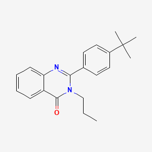molecular formula C21H24N2O B5779868 2-(4-tert-butylphenyl)-3-propyl-4(3H)-quinazolinone 