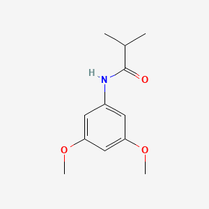 molecular formula C12H17NO3 B5779893 N-(3,5-dimethoxyphenyl)-2-methylpropanamide 