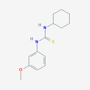molecular formula C14H20N2OS B5779894 N-cyclohexyl-N'-(3-methoxyphenyl)thiourea 