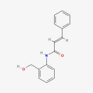 molecular formula C16H15NO2 B5779938 N-[2-(hydroxymethyl)phenyl]-3-phenylacrylamide 