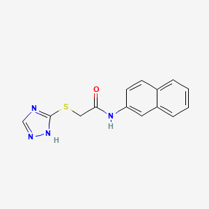 molecular formula C14H12N4OS B5779960 N-2-naphthyl-2-(4H-1,2,4-triazol-3-ylthio)acetamide 