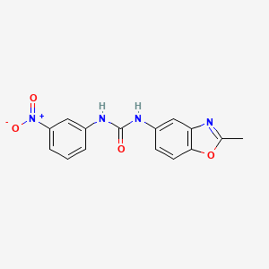 molecular formula C15H12N4O4 B5779988 N-(2-methyl-1,3-benzoxazol-5-yl)-N'-(3-nitrophenyl)urea 