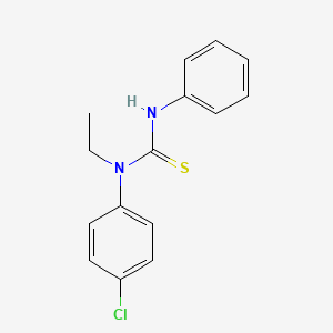 N-(4-chlorophenyl)-N-ethyl-N'-phenylthiourea