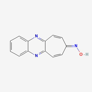 molecular formula C13H9N3O B5780007 8H-环庚[b]喹喔啉-8-酮肟 