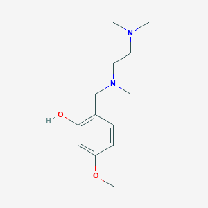 molecular formula C13H22N2O2 B5780030 2-{[[2-(dimethylamino)ethyl](methyl)amino]methyl}-5-methoxyphenol 