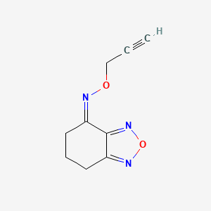 molecular formula C9H9N3O2 B5780059 6,7-dihydro-2,1,3-benzoxadiazol-4(5H)-one O-2-propyn-1-yloxime 