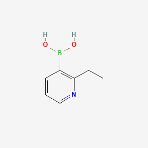 molecular formula C7H10BNO2 B578006 (2-乙基吡啶-3-基)硼酸 CAS No. 1310384-02-1