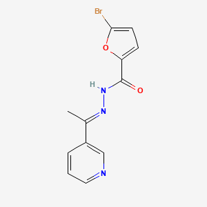 molecular formula C12H10BrN3O2 B5780106 5-bromo-N'-[1-(3-pyridinyl)ethylidene]-2-furohydrazide 