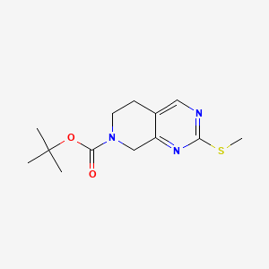 molecular formula C13H19N3O2S B578011 7-Boc-2-(methylthio)-5,6,7,8-tetrahydropyrido[3,4-D]pyrimidine CAS No. 1226776-86-8
