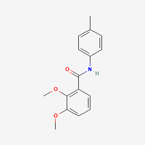 molecular formula C16H17NO3 B5780128 2,3-二甲氧基-N-(4-甲基苯基)苯甲酰胺 