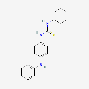 molecular formula C19H23N3S B5780135 N-(4-anilinophenyl)-N'-cyclohexylthiourea 