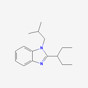 molecular formula C16H24N2 B5780151 2-(1-ethylpropyl)-1-isobutyl-1H-benzimidazole 