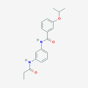 molecular formula C19H22N2O3 B5780172 3-isopropoxy-N-[3-(propionylamino)phenyl]benzamide 
