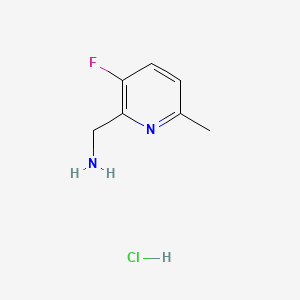 molecular formula C7H10ClFN2 B578018 (3-氟-6-甲基吡啶-2-基)甲胺盐酸盐 CAS No. 1257535-11-7