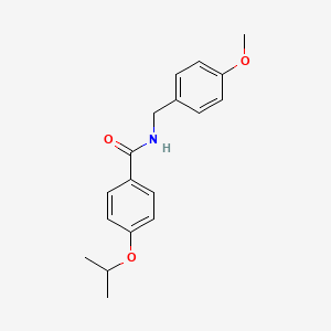 molecular formula C18H21NO3 B5780183 4-isopropoxy-N-(4-methoxybenzyl)benzamide 