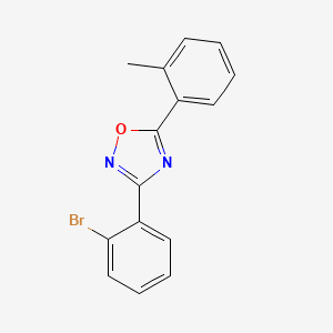 molecular formula C15H11BrN2O B5780189 3-(2-bromophenyl)-5-(2-methylphenyl)-1,2,4-oxadiazole 