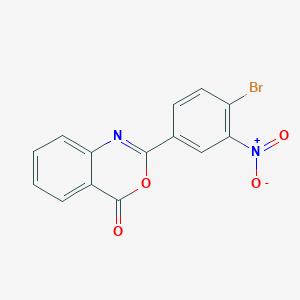 molecular formula C14H7BrN2O4 B5780199 2-(4-bromo-3-nitrophenyl)-4H-3,1-benzoxazin-4-one 