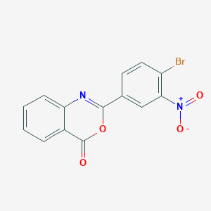 molecular formula C14H7BrN2O4 B5780199 2-(4-Bromo-3-nitrophenyl)-3,1-benzoxazin-4-one 