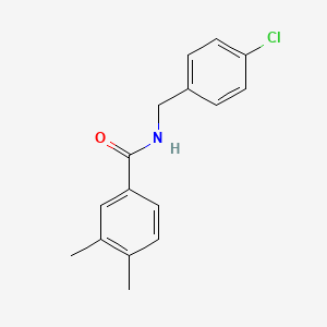 molecular formula C16H16ClNO B5780202 N-(4-chlorobenzyl)-3,4-dimethylbenzamide 