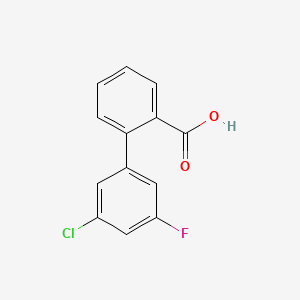molecular formula C13H8ClFO2 B578022 2-(3-氯-5-氟苯基)苯甲酸 CAS No. 1261915-22-3