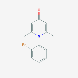 molecular formula C13H12BrNO B5780221 1-(2-bromophenyl)-2,6-dimethyl-4(1H)-pyridinone 