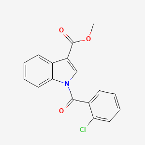 molecular formula C17H12ClNO3 B5780233 methyl 1-(2-chlorobenzoyl)-1H-indole-3-carboxylate 
