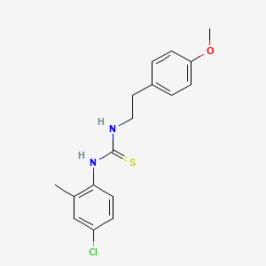 molecular formula C17H19ClN2OS B5780243 N-(4-chloro-2-methylphenyl)-N'-[2-(4-methoxyphenyl)ethyl]thiourea 