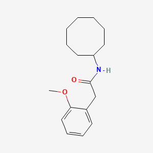 molecular formula C17H25NO2 B5780255 N-cyclooctyl-2-(2-methoxyphenyl)acetamide 