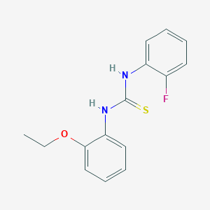 molecular formula C15H15FN2OS B5780257 N-(2-ethoxyphenyl)-N'-(2-fluorophenyl)thiourea 