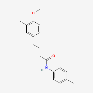 molecular formula C19H23NO2 B5780273 4-(4-methoxy-3-methylphenyl)-N-(4-methylphenyl)butanamide 