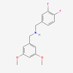 molecular formula C16H17F2NO2 B5780279 (3,4-difluorobenzyl)(3,5-dimethoxybenzyl)amine 