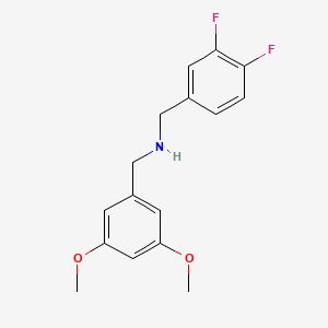 molecular formula C16H17F2NO2 B5780279 N-(3,4-DIFLUOROBENZYL)(3,5-DIMETHOXYPHENYL)METHANAMINE 