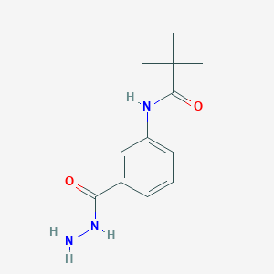 molecular formula C12H17N3O2 B5780283 N-[3-(hydrazinocarbonyl)phenyl]-2,2-dimethylpropanamide 