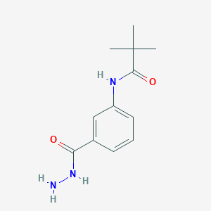 molecular formula C12H17N3O2 B5780283 N-[3-(hydrazinecarbonyl)phenyl]-2,2-dimethylpropanamide 