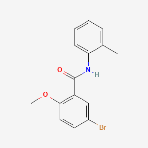 molecular formula C15H14BrNO2 B5780285 5-bromo-2-methoxy-N-(2-methylphenyl)benzamide 
