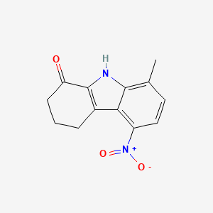 molecular formula C13H12N2O3 B5780288 8-methyl-5-nitro-2,3,4,9-tetrahydro-1H-carbazol-1-one 