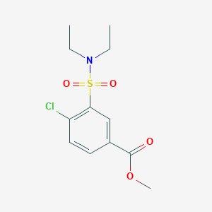 molecular formula C12H16ClNO4S B5780296 methyl 4-chloro-3-[(diethylamino)sulfonyl]benzoate 