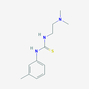 molecular formula C12H19N3S B5780307 N-[2-(dimethylamino)ethyl]-N'-(3-methylphenyl)thiourea 