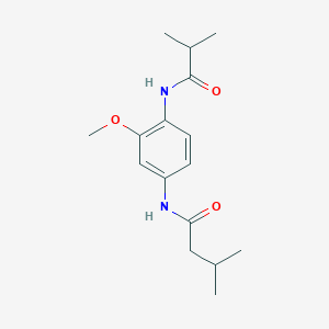 molecular formula C16H24N2O3 B5780330 N-[4-(isobutyrylamino)-3-methoxyphenyl]-3-methylbutanamide 