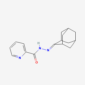 molecular formula C16H19N3O B5780346 N'-tricyclo[3.3.1.1~3,7~]dec-2-ylidene-2-pyridinecarbohydrazide 