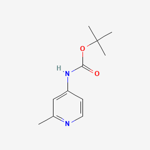molecular formula C11H16N2O2 B578035 叔丁基 N-(2-甲基吡啶-4-基)氨基甲酸酯 CAS No. 1219112-94-3