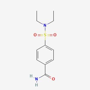 molecular formula C11H16N2O3S B5780373 4-[(diethylamino)sulfonyl]benzamide 
