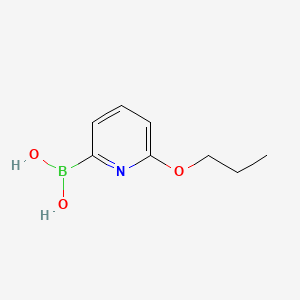 molecular formula C8H12BNO3 B578041 (6-丙氧基吡啶-2-基)硼酸 CAS No. 1309982-30-6