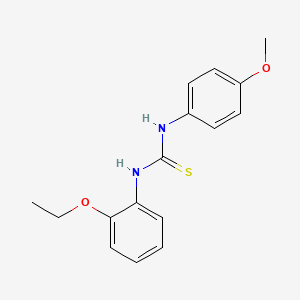 molecular formula C16H18N2O2S B5780411 N-(2-ethoxyphenyl)-N'-(4-methoxyphenyl)thiourea 