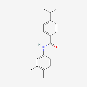 molecular formula C18H21NO B5780420 N-(3,4-dimethylphenyl)-4-isopropylbenzamide 