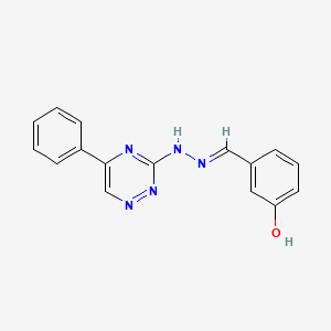 molecular formula C16H13N5O B5780431 3-hydroxybenzaldehyde (5-phenyl-1,2,4-triazin-3-yl)hydrazone 