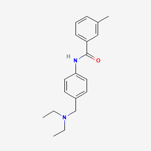 molecular formula C19H24N2O B5780439 N-{4-[(diethylamino)methyl]phenyl}-3-methylbenzamide 