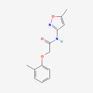 molecular formula C13H14N2O3 B5780492 N-(5-methyl-3-isoxazolyl)-2-(2-methylphenoxy)acetamide 