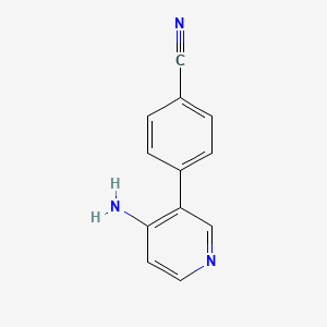 B578050 4-(4-Aminopyridin-3-yl)benzonitrile CAS No. 1258620-63-1